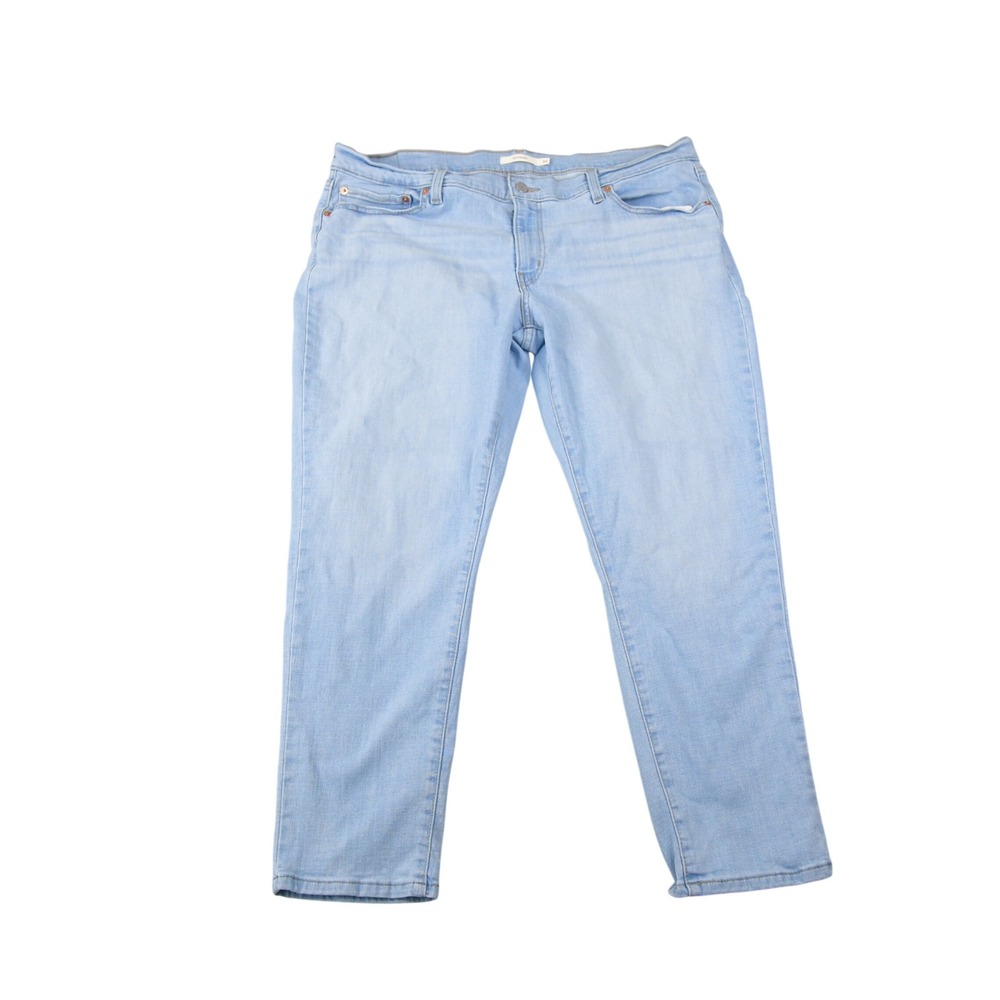 Levis Boyfriend Jeans Womens 34 (Fit 37x26.5) Light Blue Relaxed Fit Denim Pants